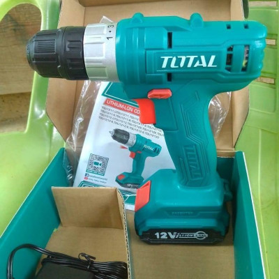 MÁY KHOAN VẶN VÍT DÙNG PIN 12V (20NM) ( 1 PIN 1.5AH, 1 SẠC) TOTAL TDLI1211 - HÀNG CHÍNH HÃNG