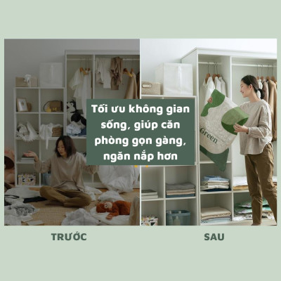 Combo 6 Túi Hút Chân Không Đựng Chăn Màn, Quần Áo, Chống Ẩm Mốc Bụi, Bảo Quản Quần Áo Chăn Gối Mền - TẶNG KÈM BƠM ĐIỆN - HÀNG CHÍNH HÃNG MINIIN