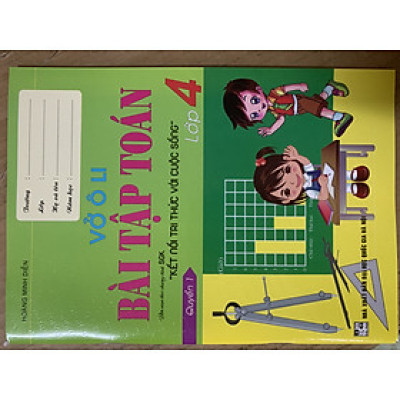 Vở ô li bài tập toán 4(quyển 1)  Kết nối tri thức