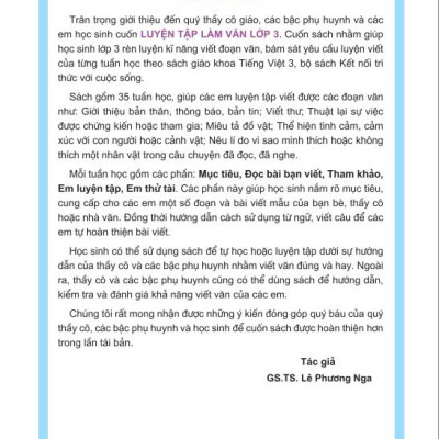 Sách - Luyện Tập Làm Văn Lớp 3 ( Theo Chương Trình GDPT mới ) - Kết Nối - Ndbooks