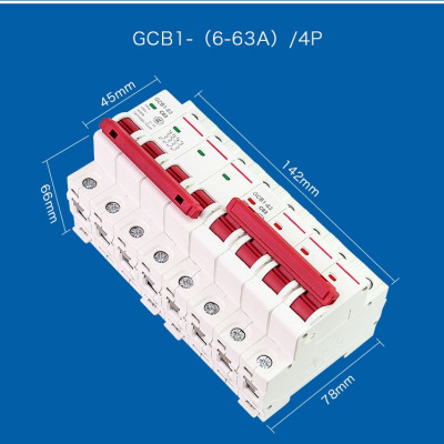 Cb, Aptomat đảo chiều 2 nguồn điện 3 pha 380V/63A
