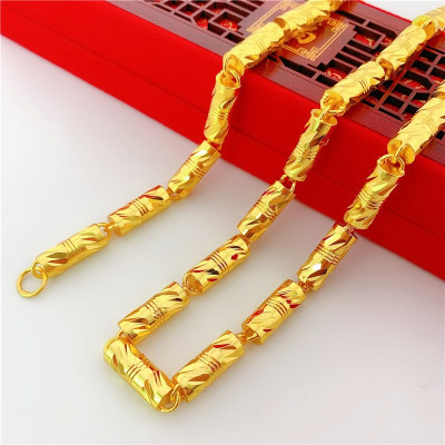 Dây chuyền nam mắt xích đốt trúc khóa cài - NW01