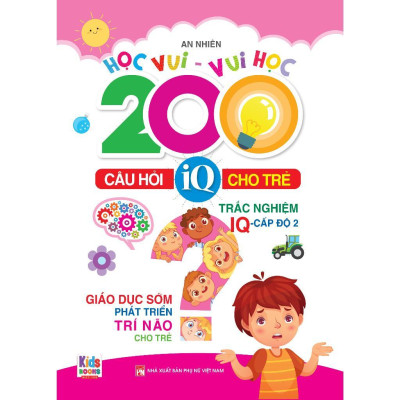 Sách - Tư Duy Phát Triển IQ Cho Bé - Trọn Bộ 4 Quyển 200 Câu Hỏi IQ Cho Trẻ - Cấp Độ 1 Đến 4 - Việt Thư