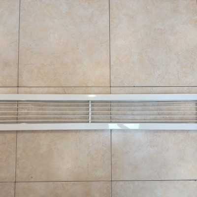 Cửa gió nhôm 1200x150 nan bầu dục cho điều hoà âm trần, cửa cấp hồi điều hòa