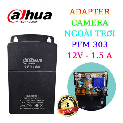 ADAPTER DAHUA PFM303 12V-1.5A CHO CAMERA NGOÀI TRỜI - Hàng chính hãng