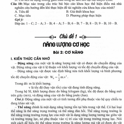 Hướng Dẫn Trả Lời Câu Hỏi Và Bài Tập Khoa Học Tự Nhiên 9 (Dùng Kèm SGK Chân Trời Sáng Tạo) - HA