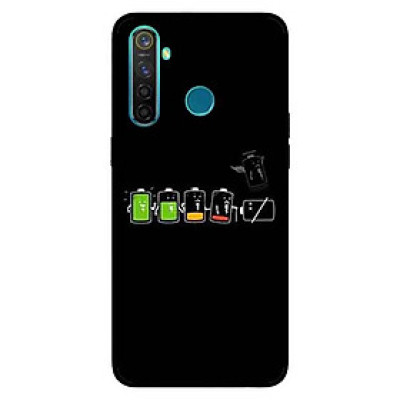 Ốp Lưng in cho Realme 5 Mẫu Nguồn Pin - Hàng Chính Hãng