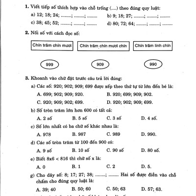 Kĩ Năng Giải Toán 3 (Dùng Chung Cho Các Bộ SGK Hiện Hành)