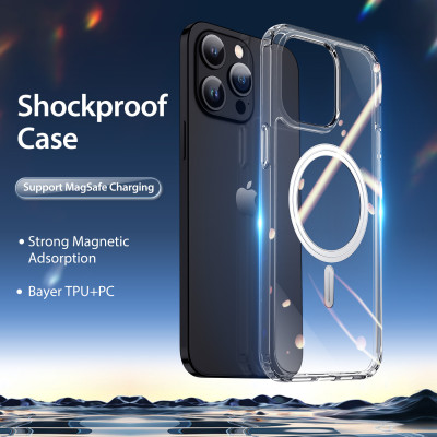 Ốp Lưng Trong Suốt Sạc Từ Tính Dành Cho iPhone 15 ProMax/ iPhone 15 Pro/ iPhone 15 Plus/ iphone 15 DUX DUCIS Clin Mag Series_ Hàng chính hãng