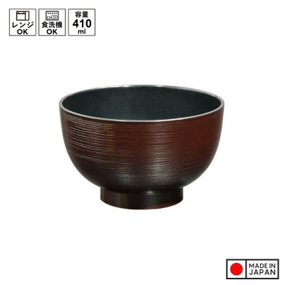 Bát nhựa tròn cao cấp Sensuji Black Ø113mm - Made in Japan