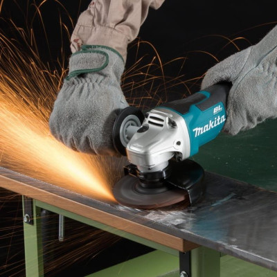MÁY MÀI GÓC DÙNG PIN (125MM/CÔNG TẮC BÓP/BL)(18V) (1 ĐẾ SẠC , 02 PIN 18V 5.0AH) MAKITA DGA508RTE- HÀNG CHÍNH HÃNG