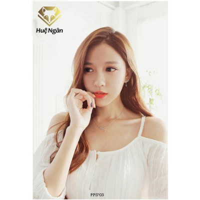 Dây chuyền bạc Ý 925 Huệ Ngân - Lá Ô Liu PP1703
