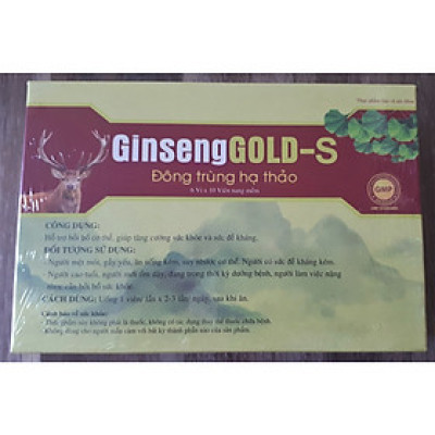GINSENGGOLD-S - ĐÔNG TRÙNG HẠ THẢO - NHẬT VIỆT PHARMA - TĂNG CƯỜNG SỨC ĐỀ KHÁNG
