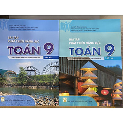 Combo Sách- Bài tập phát triển năng lực Toán 9 Tập 1+ Tập 2
