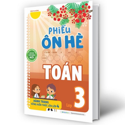 Sách - Phiếu Ôn Hè Toán Lớp 3 - Megabook