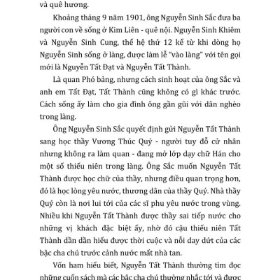 Chủ tịch Hồ Chí Minh tiểu sử và sự nghiệp - President Ho Chi Minh Biography and Career (bản in 2024)