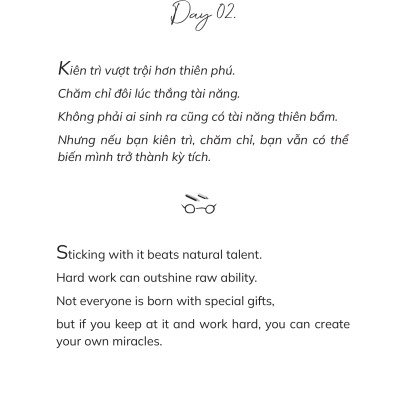Combo 2 cuốn Sách Song Ngữ Việt Anh: A Diary Of Silent Effort - Tôi Thích Dáng Vẻ Nỗ Lực Của Chính Mình +  A Hug For Not Giving Up - Gửi Cậu Một Cái Ôm Vì Đã Không Bỏ Cuộc