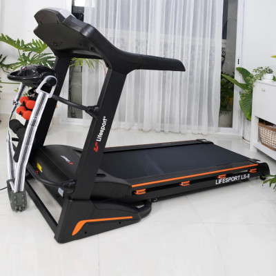 Máy Chạy Bộ Lifesport LS-8, Máy Chạy Bộ Tích Hợp 12 Bài Tập Cơ Bản Tới Nâng Cao,Có Thể Gập Gọn Di Chuyển Dễ Dàng