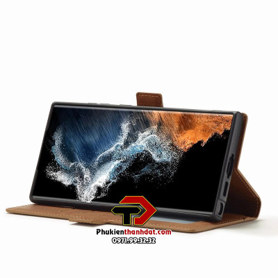 Bao da dành cho SamSung Galaxy S23 Ultra 5G, S24 Ultra 5G chính hãng Forwenw dạng ví, có ngăn cài thẻ ATM - Hàng chính hãng