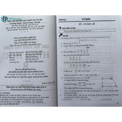 Sách Tổng Hợp Các Bài Toán Phổ Dụng Hình Học Lớp 8 ( Dùng chung cho các bộ sách giáo khoa hiện hành)