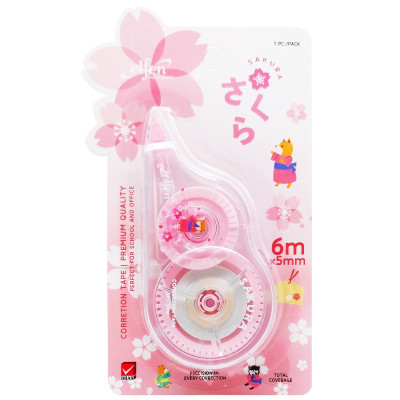 Xóa Kéo Sakura - 5 mm x 6 m - Elfen (Mẫu Màu Giao Ngẫu Nhiên)