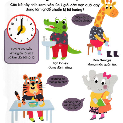 Cuốn Sách Đầu Tiên Của Bé - Chiếc Đồng Hồ (Dành Cho Bé Từ 3-5 Tuổi)