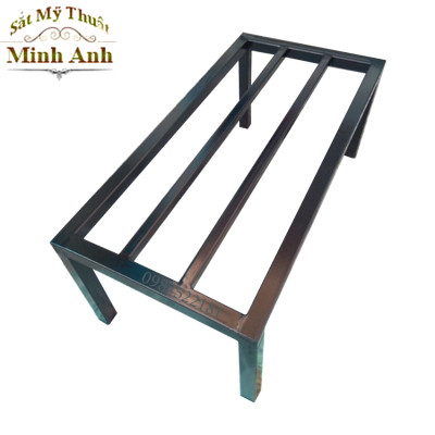 Kệ kê chậu cây Dài 80-90 cm. Rộng 20-25-30cm. Cao 10-15-20-25-30cm. Hộp thép 2*2cm. 2 nan phụ ( Hàng Chính Hãng )