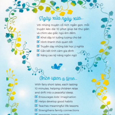 10 Ten-Minute Bedtime Stories - 10 phút đọc truyện trước giờ đi ngủ (Truyện loài vật - Classic Stories)  - Song ngữ Việt Anh, tặng kèm file nghe Audio book