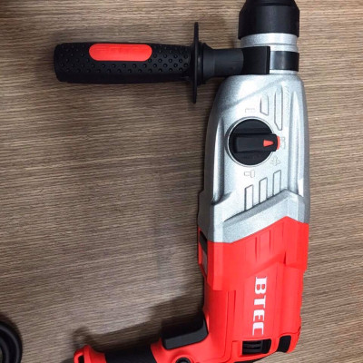 MÁY KHOAN BÚA 3 CHỨC NĂNG 850W BTEC BT28DE (ĐẦU HỢP KIM NHÔM, 28MM )- HÀNG CHÍNH HÃNG