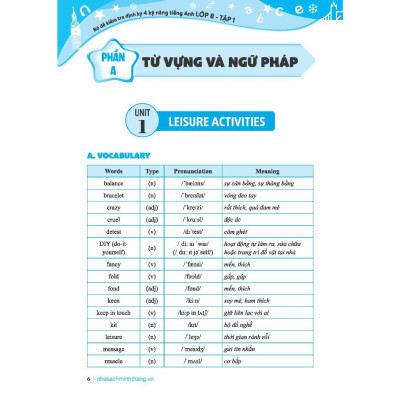 Sách -  Global Success - Bộ Đề Kiểm Tra Định Kỳ 4 Kỹ Năng Tiếng Anh Lớp 8 - Có Đáp Án - Tập 1 - Minh Thắng