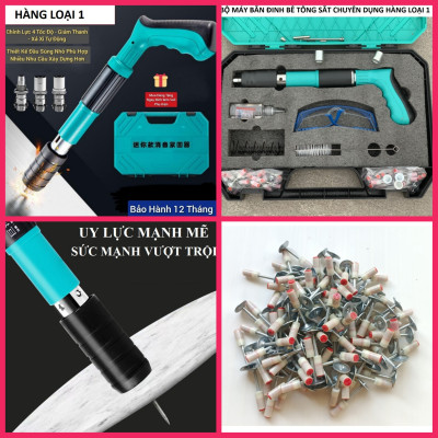 SIÊU CẤP VỚI MÁY BẮN ĐINH BÊ TÔNG THÔNG MINH KHÔNG CẦN ĐIỆN TẶNG KÈM THEO 50 ĐINH HÀNG LOẠI 1
