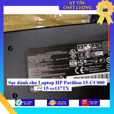 Sạc dùng cho Laptop HP Pavilion 15-CC000 15-cc137TX - Hàng Nhập Khẩu New Seal