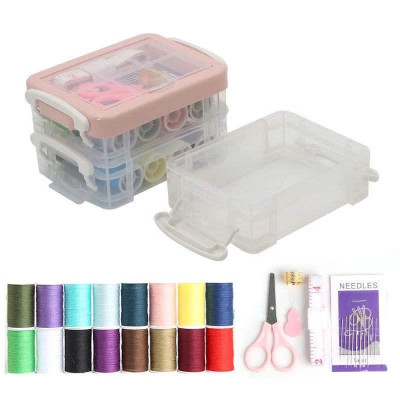 3 TẦNG Hộp Kim Chỉ May Đồ Đa Năng Dùng Trong Gia Đình Tiện Dụng Bộ Hộp Kim Chỉ May Vá Đa Năng Gia Đình Nhiều Tầng - Kim Khâu, Chỉ, Kéo, Thước Dây, Đủ Size Màu Mini - Giao Màu Ngẫu Nhiên