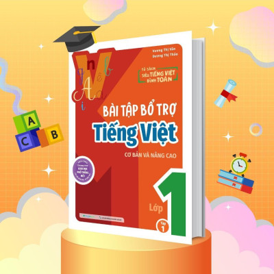 Sách - Bài Tập Bổ Trợ Tiếng Việt Cơ Bản Và Nâng Cao Lớp 1 - Combo 2 Tập - Megabook