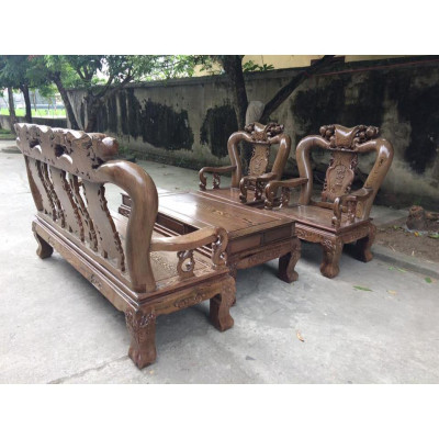Bàn ghế Minh Quốc Đào gỗ mun