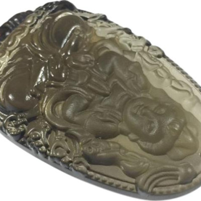 Mặt Dây Chuyền Phật Thiên Thủ Thiên Nhãn Đá Thạch Anh Khói Ngọc Quý Gemstones TTTNTAK