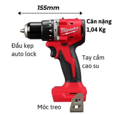 COMBO MÁY KHOAN PIN M18 BLPDRC + MÁY VẶN VÍT PIN M18 BLIDR - HÀNG CHÍNH HÃNG