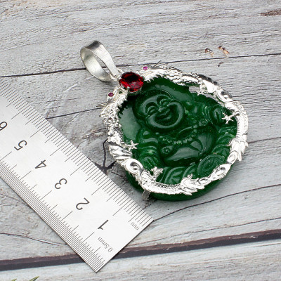 Mặt Dây Chuyền Nam Nữ Bạc Hiểu Minh MDN036S Phật DI LẶC