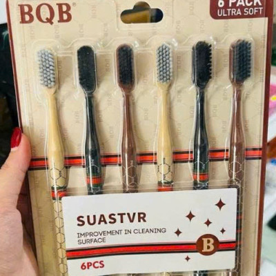 [KoSuyTu] Set 6 Bàn Chải Đánh Răng Lông Mềm BQB - Đầu Tư Cho Nụ Cười Sáng!