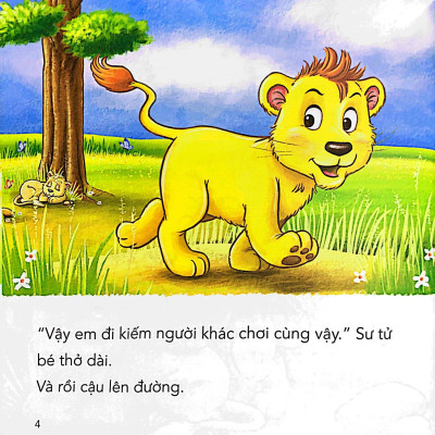 Những Câu Chuyện Tình Bạn - Sư Tử Lông Vàng Và Hà Mã Bé Bự