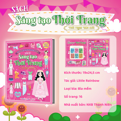 Sách Sáng tạo thời trang: Thời trang đám cưới (Hơn 100 stickers)