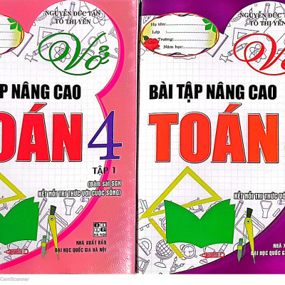Sách - Combo Vở Bài Tập Nâng Cao Toán Lớp 4 (Bám Sát SGK Kết Nối Tri Thức Với Cuộc Sống -Bộ 2 Cuốn)-MK