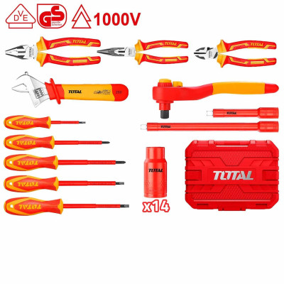 BỘ ĐỒ NGHỀ CÁCH ĐIỆN 26 CHI TIẾT TOTAL THKITH2601 - HÀNG CHÍNH HÃNG