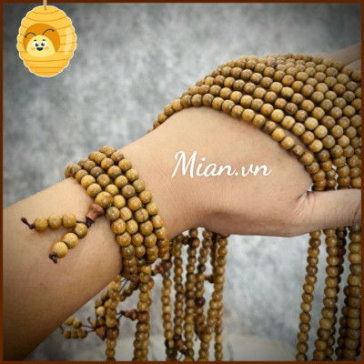 Vòng tay Chuỗi Hạt Gỗ Bách Hồ Lô Màu Vòng Đeo Tay 15 Hạt