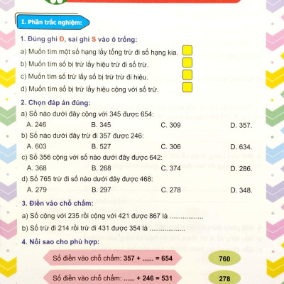 Phiếu Ôn Tập Cuối Tuần Môn Toán Lớp 3 (CT)