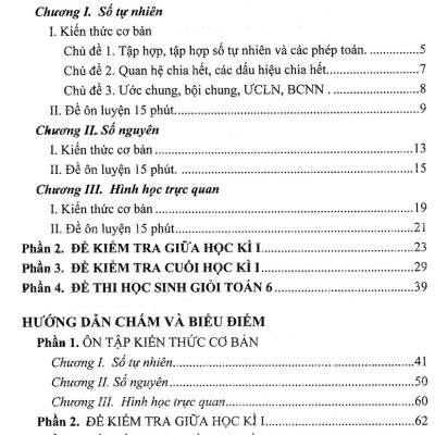 Đề Kiểm Tra Toán Lớp 6 - Tập 1 (Biên Soạn Theo Chương Trình Giáo Dục Phổ Thông Mới) - HA