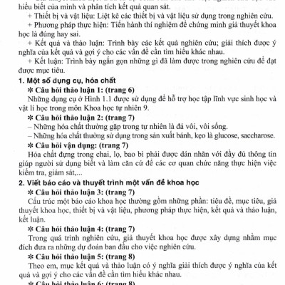 Hướng Dẫn Trả Lời Câu Hỏi Và Bài Tập Khoa Học Tự Nhiên 9 (Dùng Kèm SGK Chân Trời Sáng Tạo) - HA