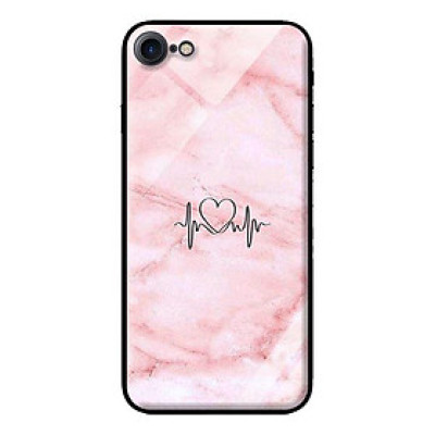 Ốp kính cường lực cho iPhone 7 Đá Hồng - Hàng chính hãng
