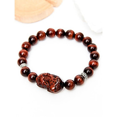 Vòng tay đá mắt hổ phối tỳ hưu đá - Ngọc Quý Gemstones