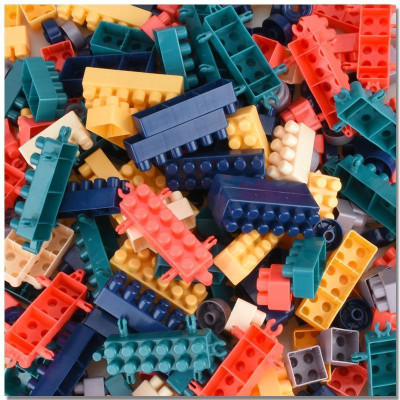 Bộ Đồ Chơi Lắp Ráp 520 Chi Tiết Building Block Hộp Lớn Cho Bé
